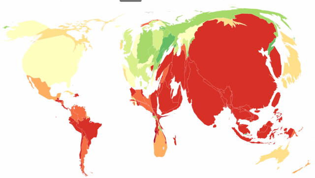 Carbon Map 2013 emissions emission change shading